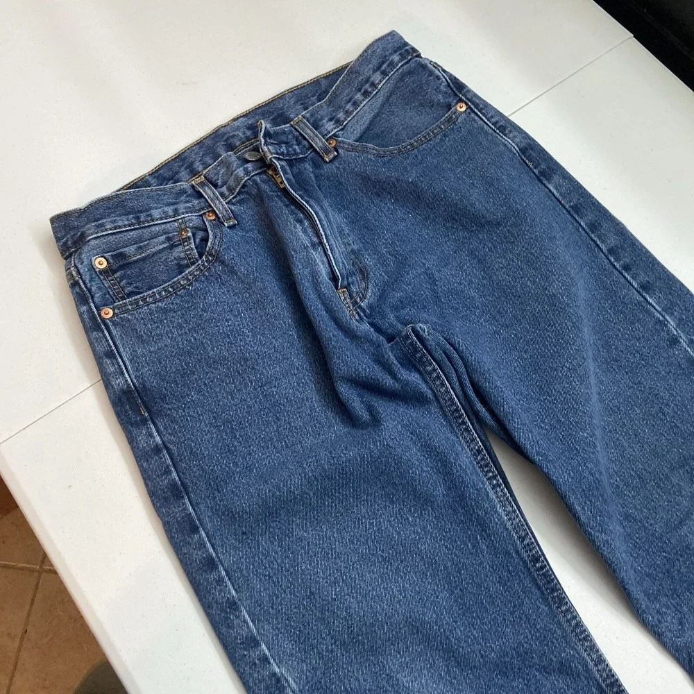 Levi's 505 Men's Straight Leg Jeans Size 32x29 Blue Denim Casual
